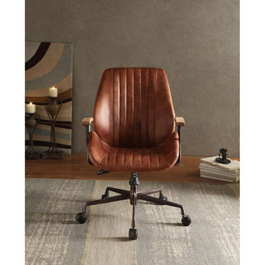 Leonardo genuine best sale leather task chair